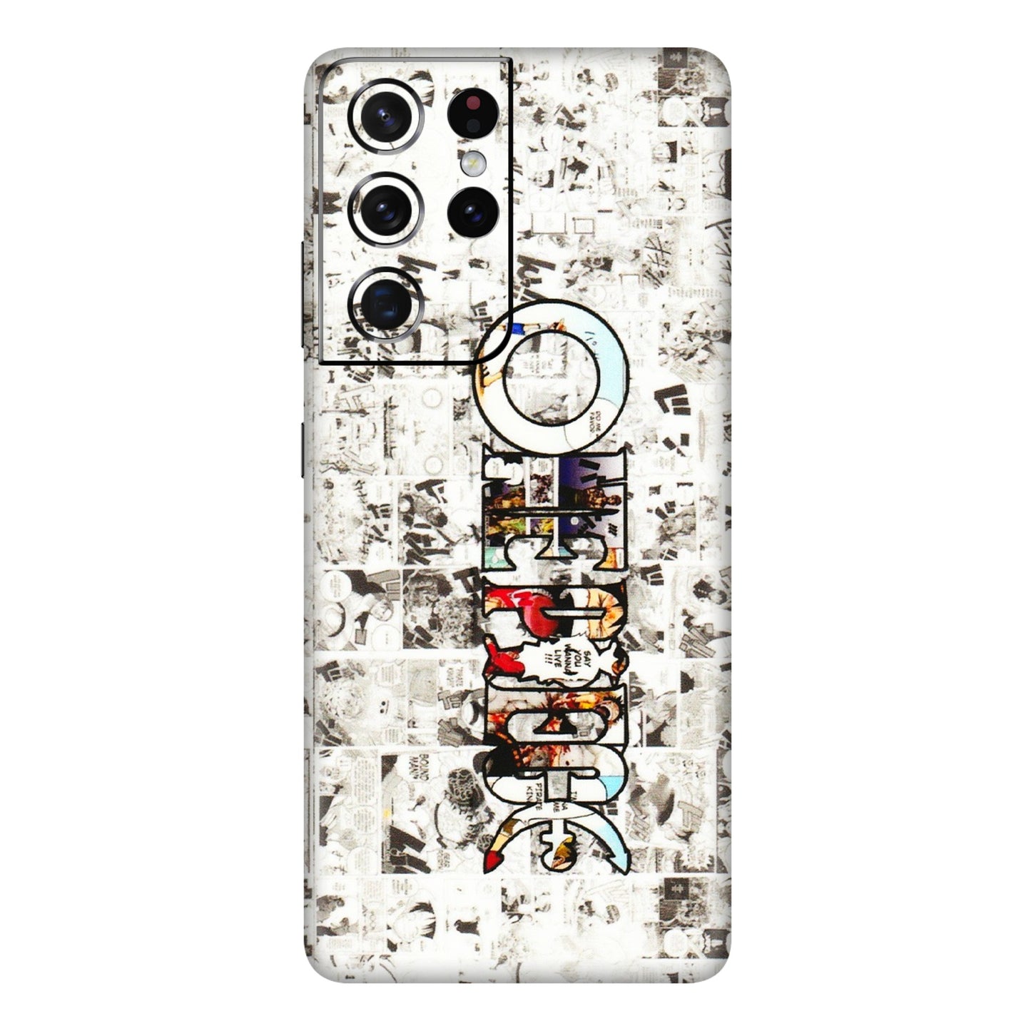 Samsung A/S Series Phone Skins (All Models) - One Piece Manga - 3D Embossed Finish (L-26) Samsung Galaxy S21 Ultra 5G