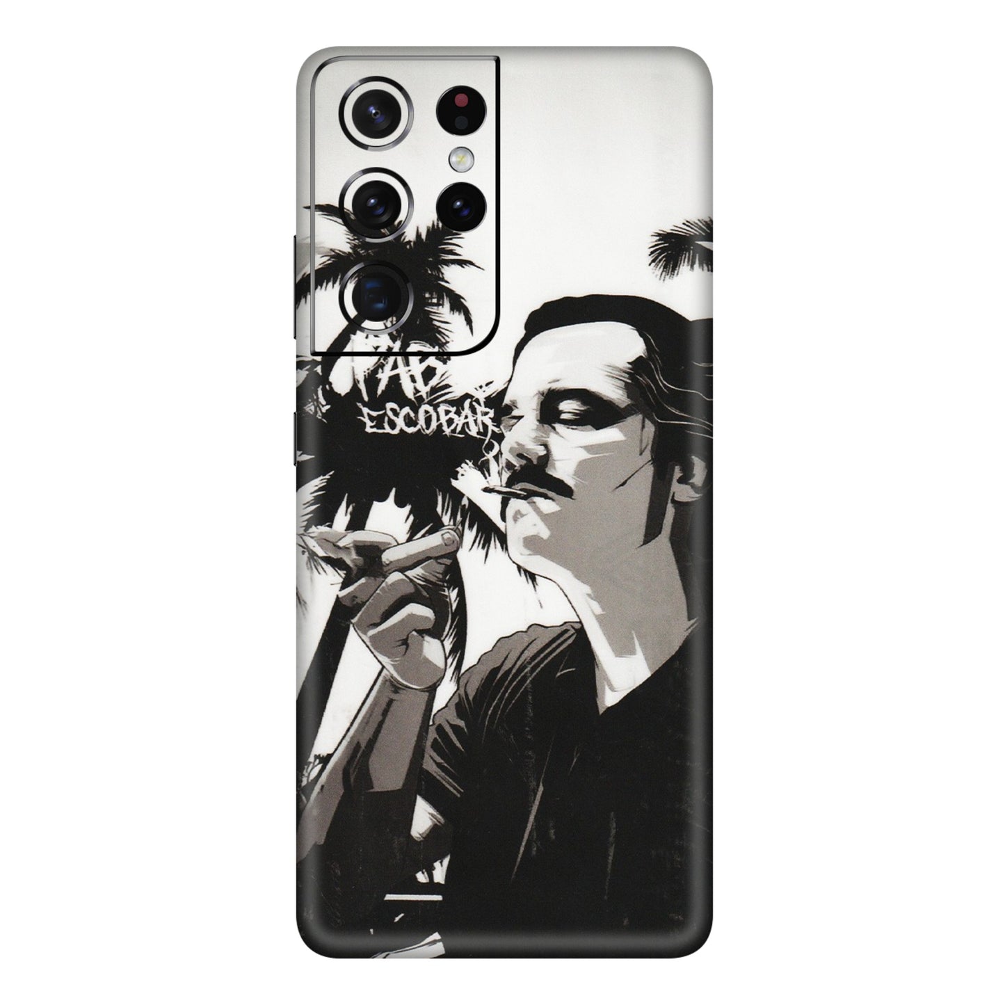 Samsung A/S Series Phone Skins (All Models) - Pab Escobar - Transparent Finish (T-05) Samsung Galaxy S21 Ultra 5G