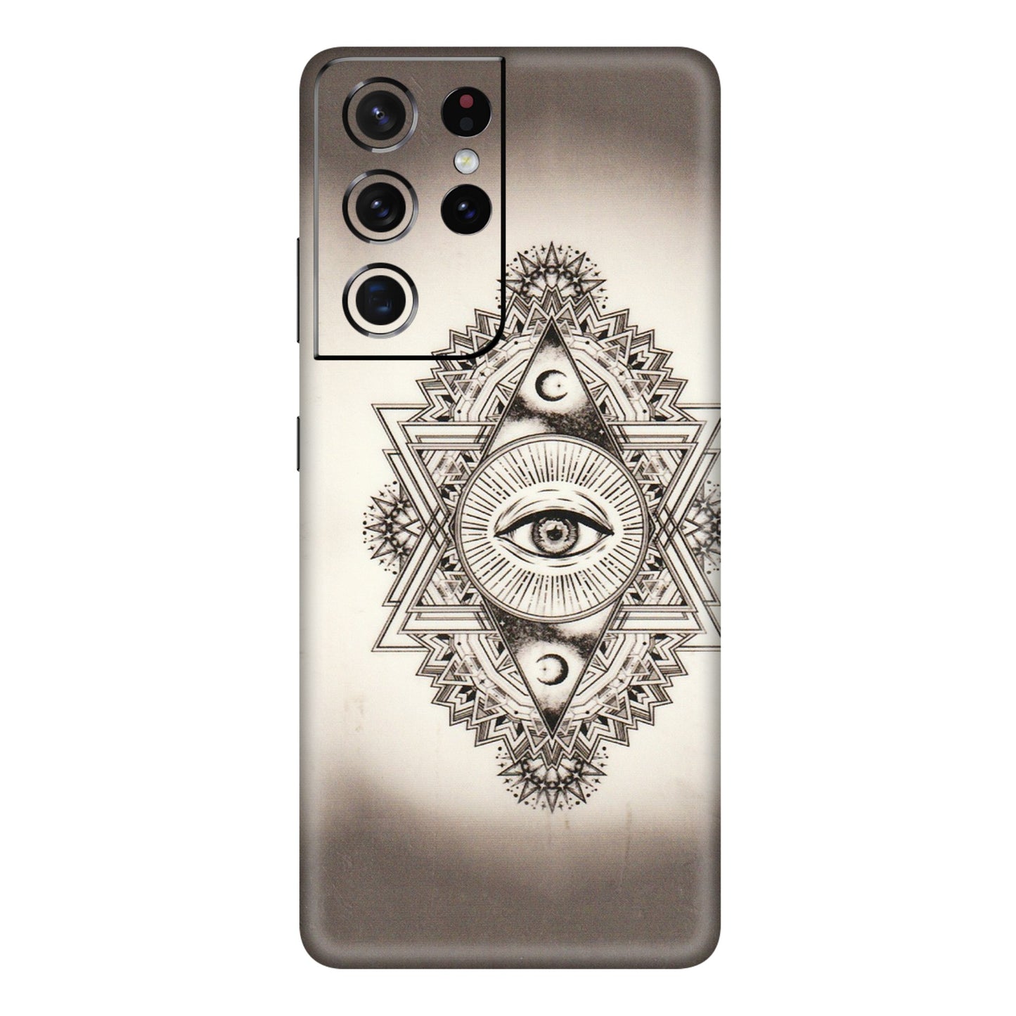 Samsung A/S Series Phone Skins (All Models) - Illuminati Great Eye - Transparent Finish (T-14) Samsung Galaxy S21 Ultra 5G