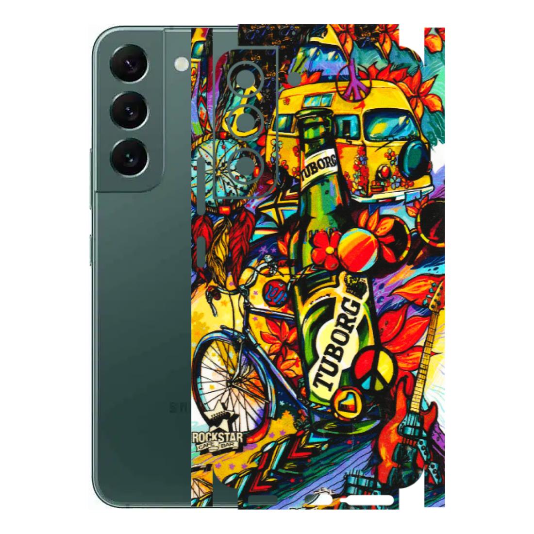 Samsung A/S Series Phone Skins (All Models) - Cool Beer Bottle - 3D Embossed Finish (L-193) Samsung Galaxy S22