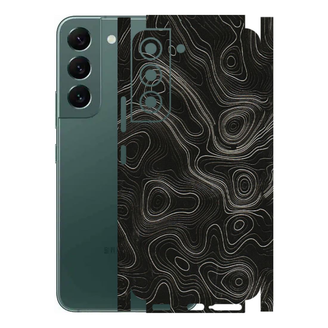 Samsung A/S Series Phone Skins (All Models) - Black Swirl - 3D Embossed Finish (L-196) Samsung Galaxy S22