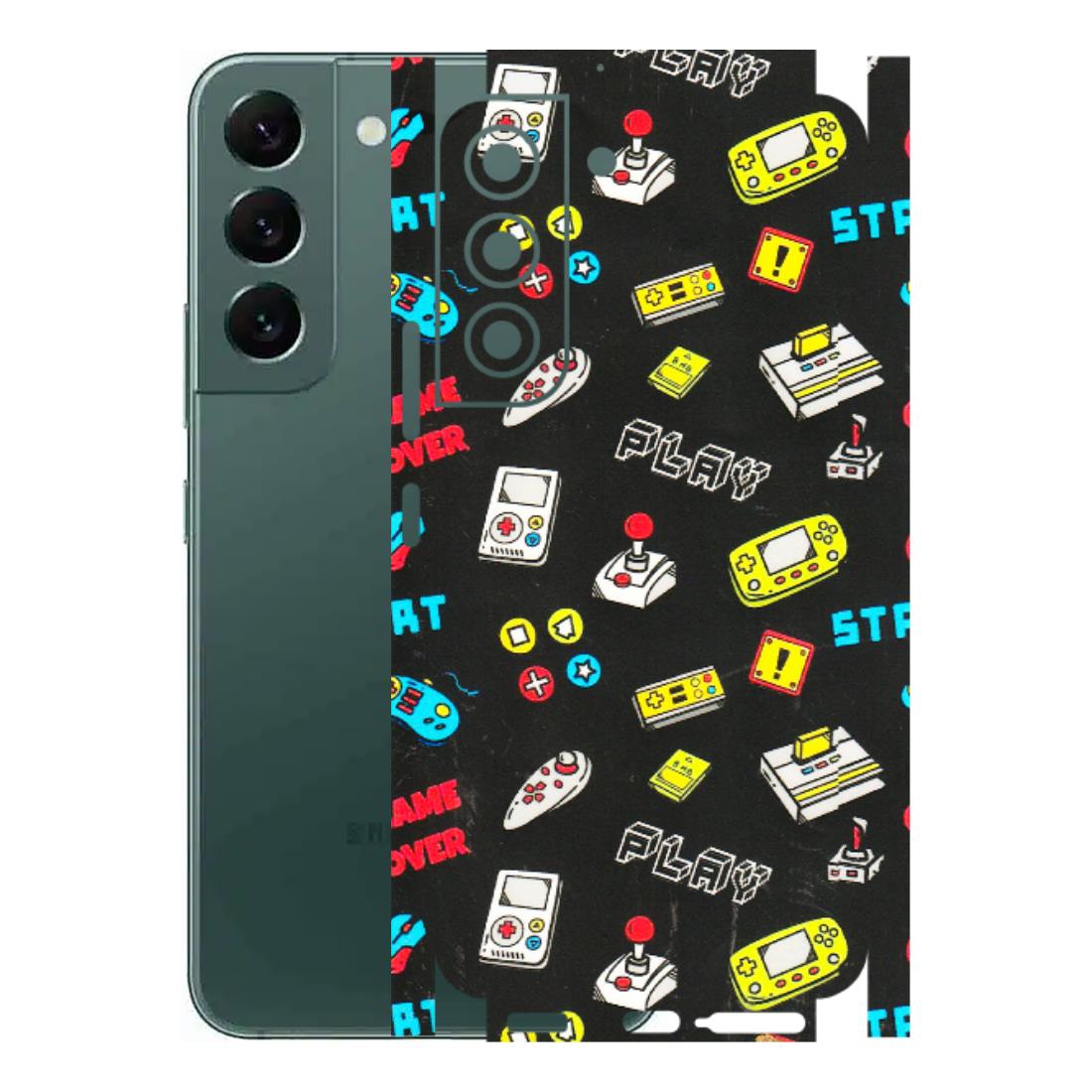 Samsung A/S Series Phone Skins (All Models) - Gaming Doodles - 3D Embossed Finish (L-224) Samsung Galaxy S22