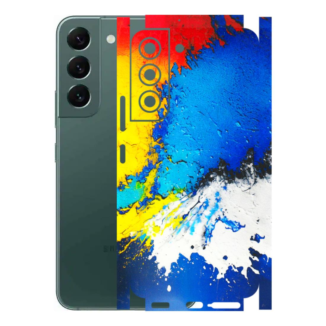 Samsung A/S Series Phone Skins (All Models) - Acrylic Paint Spill - 3D Embossed Finish (L-229) Samsung Galaxy S22