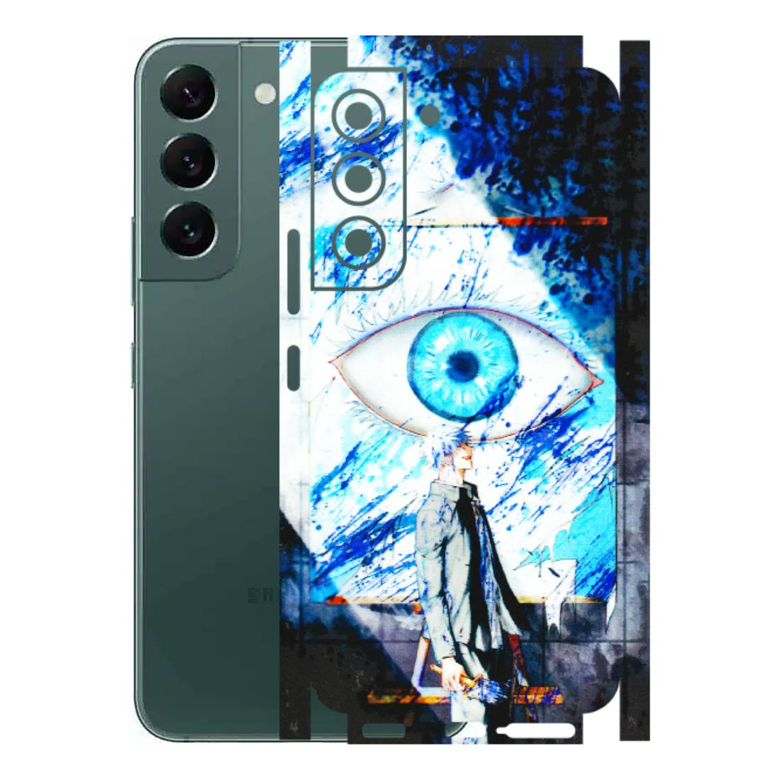 Samsung A/S Series Phone Skins (All Models) - Gojo Satoru evil eye - 3D Embossed Finish (L-239) Samsung Galaxy S22