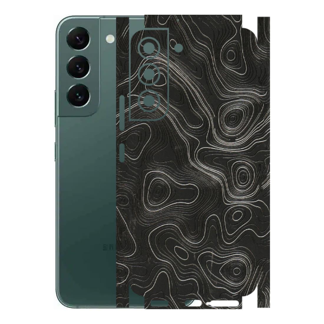 Samsung A/S Series Phone Skins (All Models) - Abstract White Line Map - 3D Embossed Finish (L-269) Samsung Galaxy S22