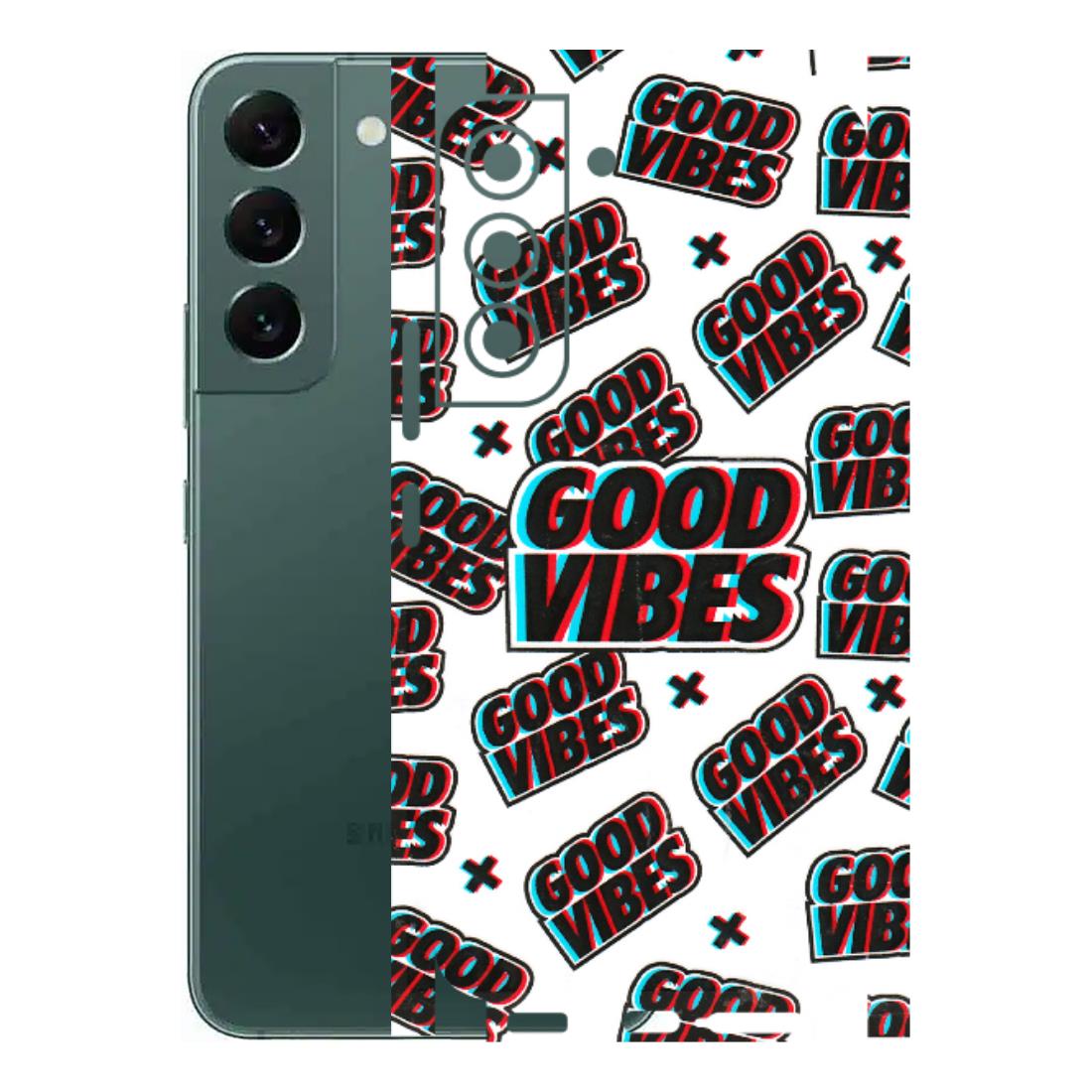 Samsung A/S Series Phone Skins (All Models) - Good Vibes - 3D Embossed Finish (L-282) Samsung Galaxy S22