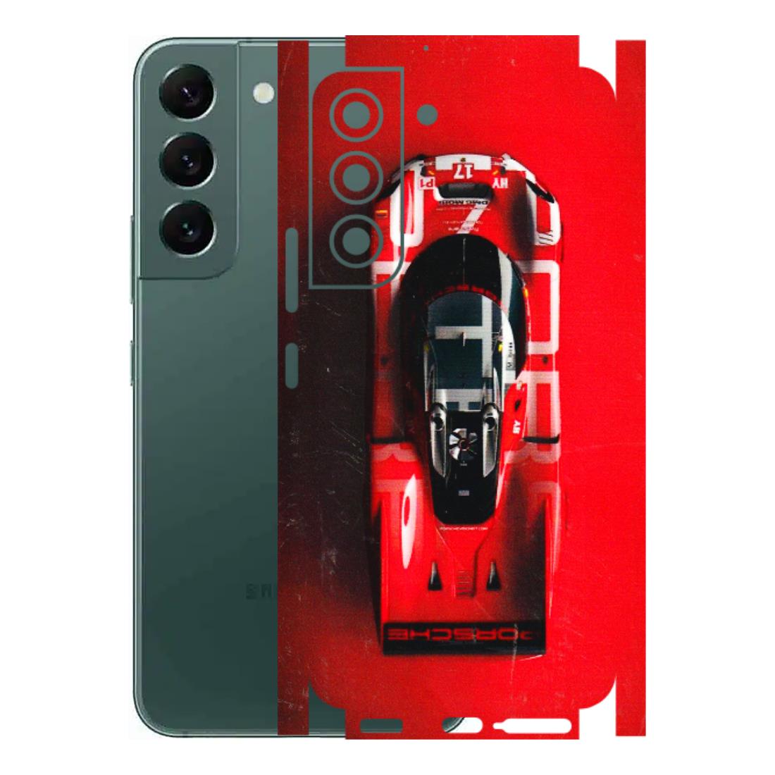 Samsung A/S Series Phone Skins (All Models) - Red Porsche Car Logo - 3D Embossed Finish (L-315) Samsung Galaxy S22