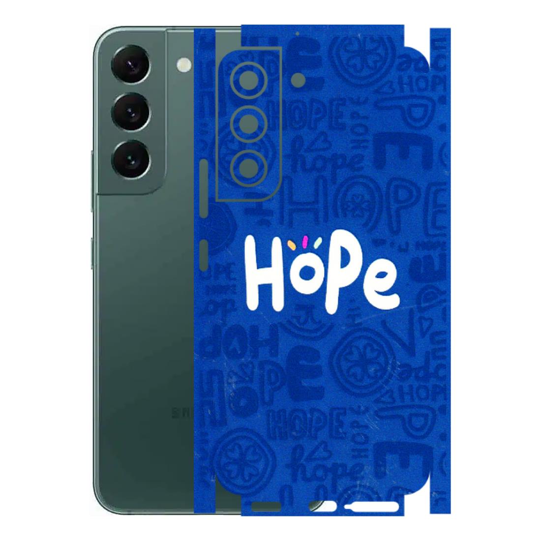 Samsung A/S Series Phone Skins (All Models) - Hope Doodles Blue - 3D Embossed Finish (L-43) Samsung Galaxy S22