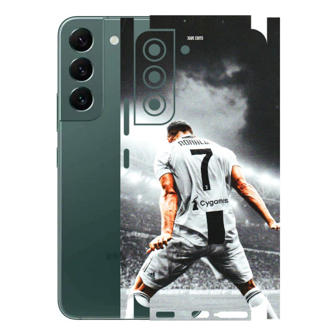 Samsung A/S Series Phone Skins (All Models) - Ronaldo CR7 Crazy - 3D Embossed Finish (L-44) Samsung Galaxy S22