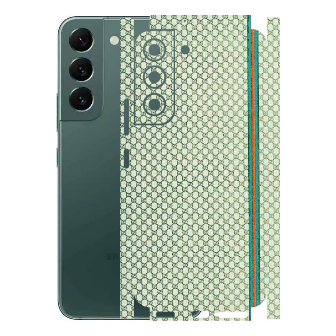 Samsung A/S Series Phone Skins (All Models) - Gucci Fabric Pattern - 3D Embossed Finish (L-73) Samsung Galaxy S22