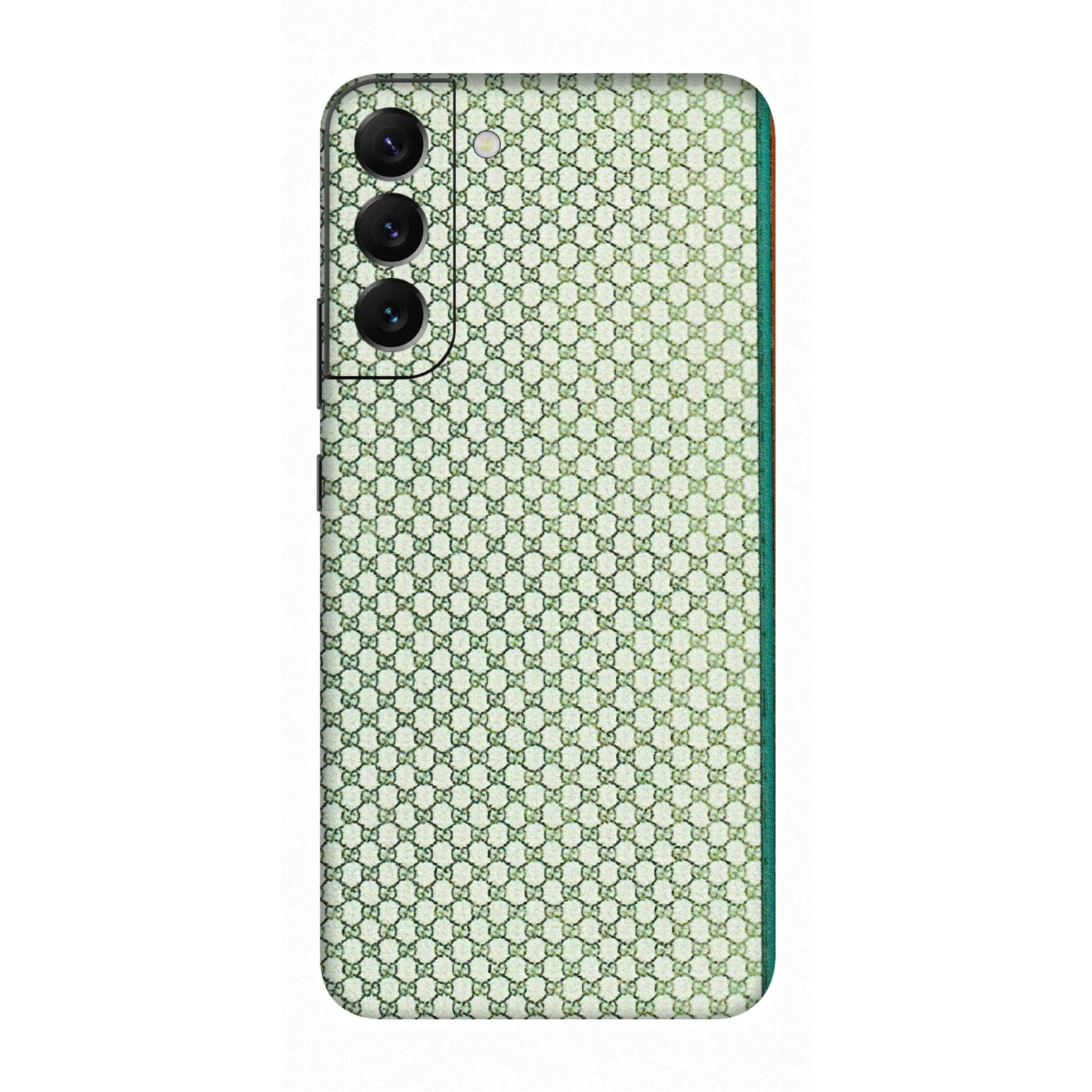 Samsung A/S Series Phone Skins (All Models) - Gucci Fabric Pattern - 3D Embossed Finish (L-73) Samsung Galaxy S22