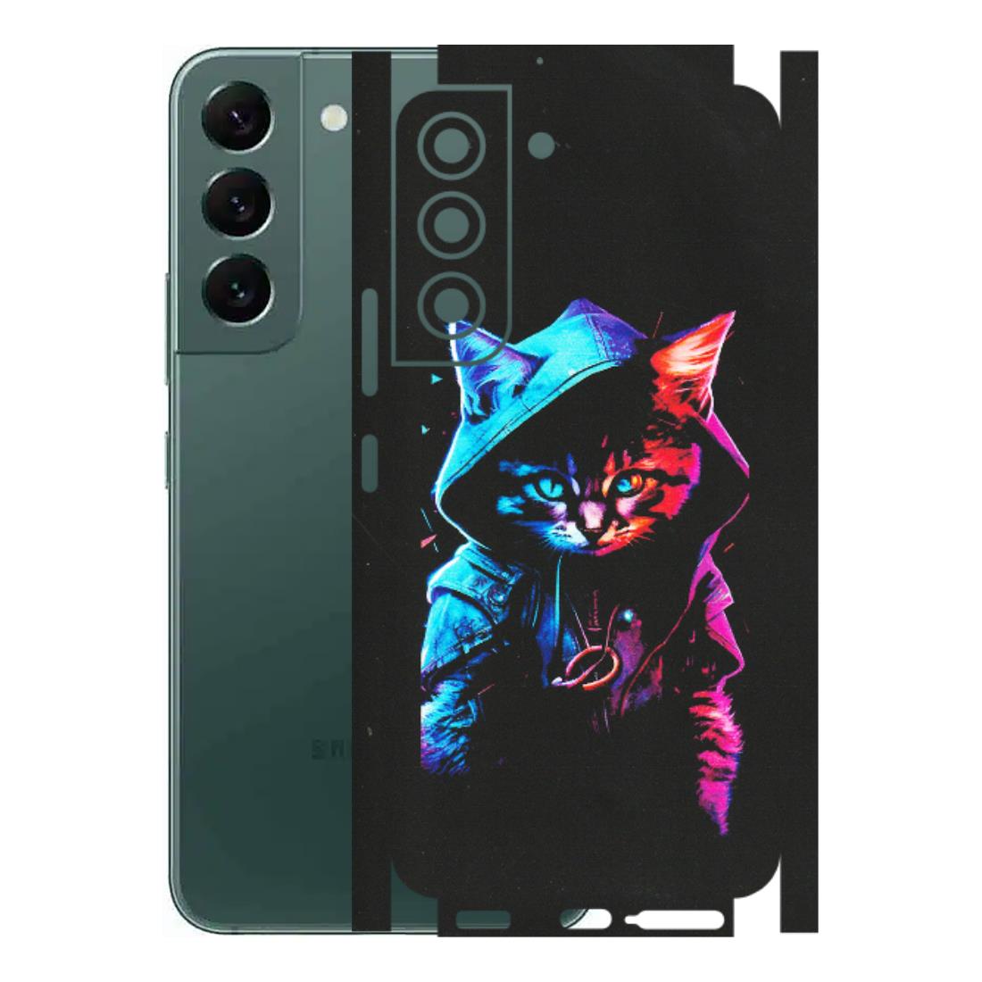 Samsung A/S Series Phone Skins (All Models) - Cyberpunk Cat - Matte Finish (M-45) Samsung Galaxy S22