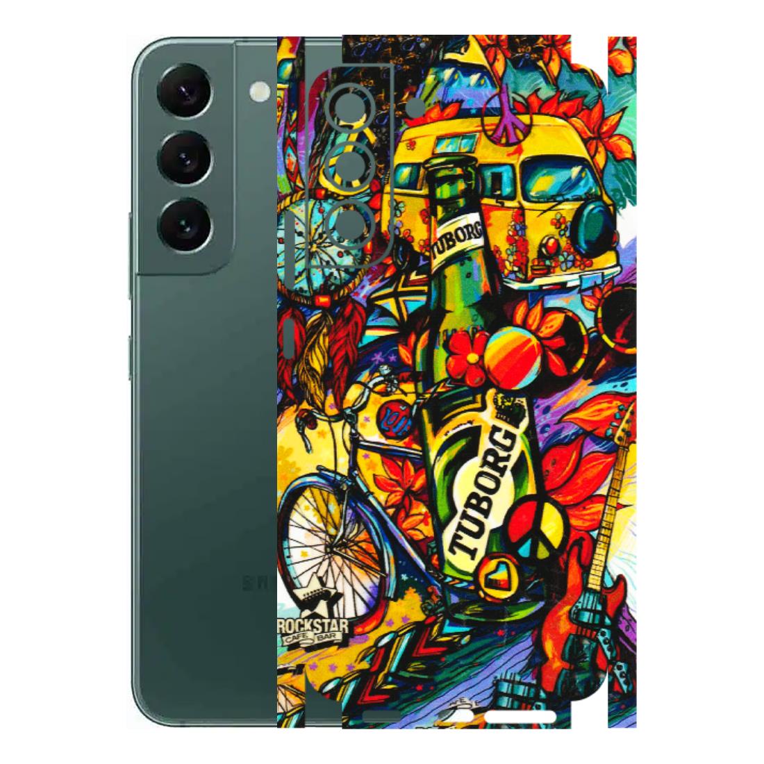 Samsung A/S Series Phone Skins (All Models) - Cool Beer Bottle - 3D Embossed Finish (L-193) Samsung Galaxy S22 Plus
