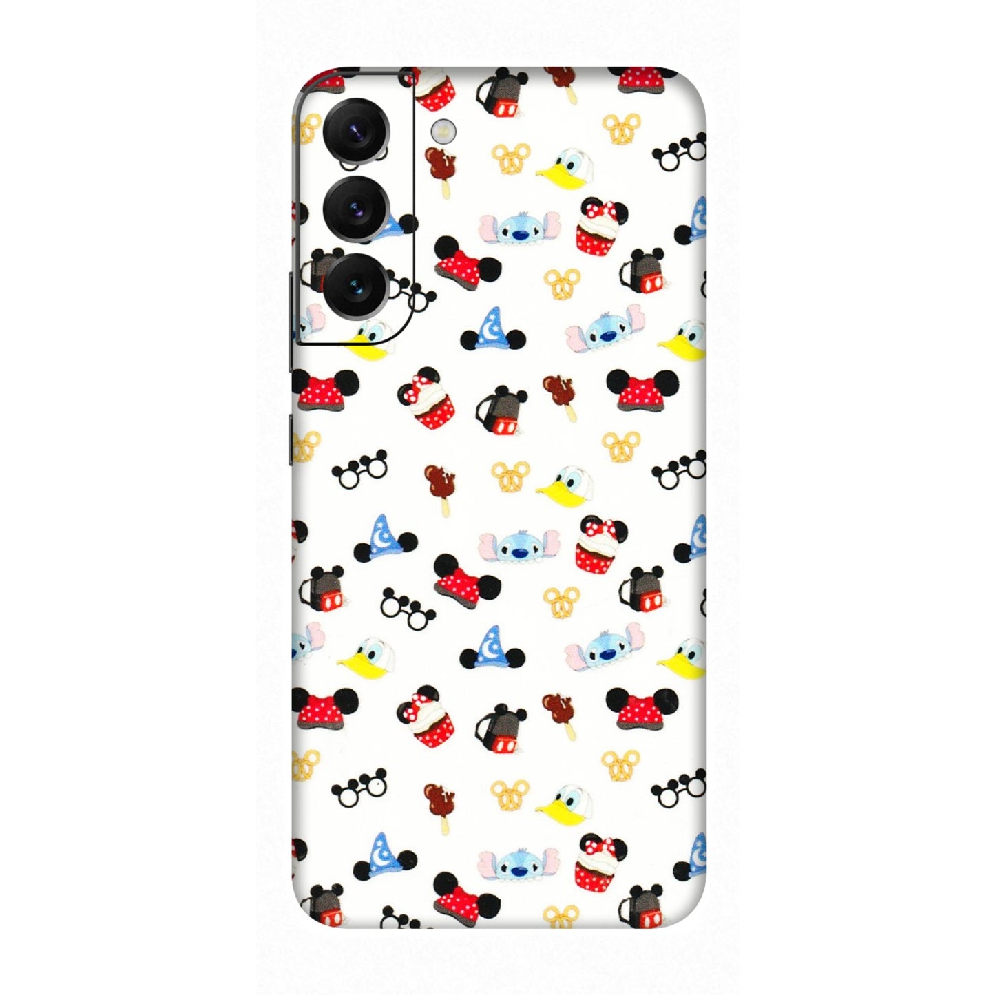 Samsung A/S Series Phone Skins (All Models) - Minnie Mouse & Donald Doodles s - 3D Embossed Finish (L-194) Samsung Galaxy S22 Plus