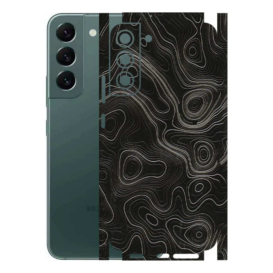 Samsung A/S Series Phone Skins (All Models) - Black Swirl - 3D Embossed Finish (L-196) Samsung Galaxy S22 Plus