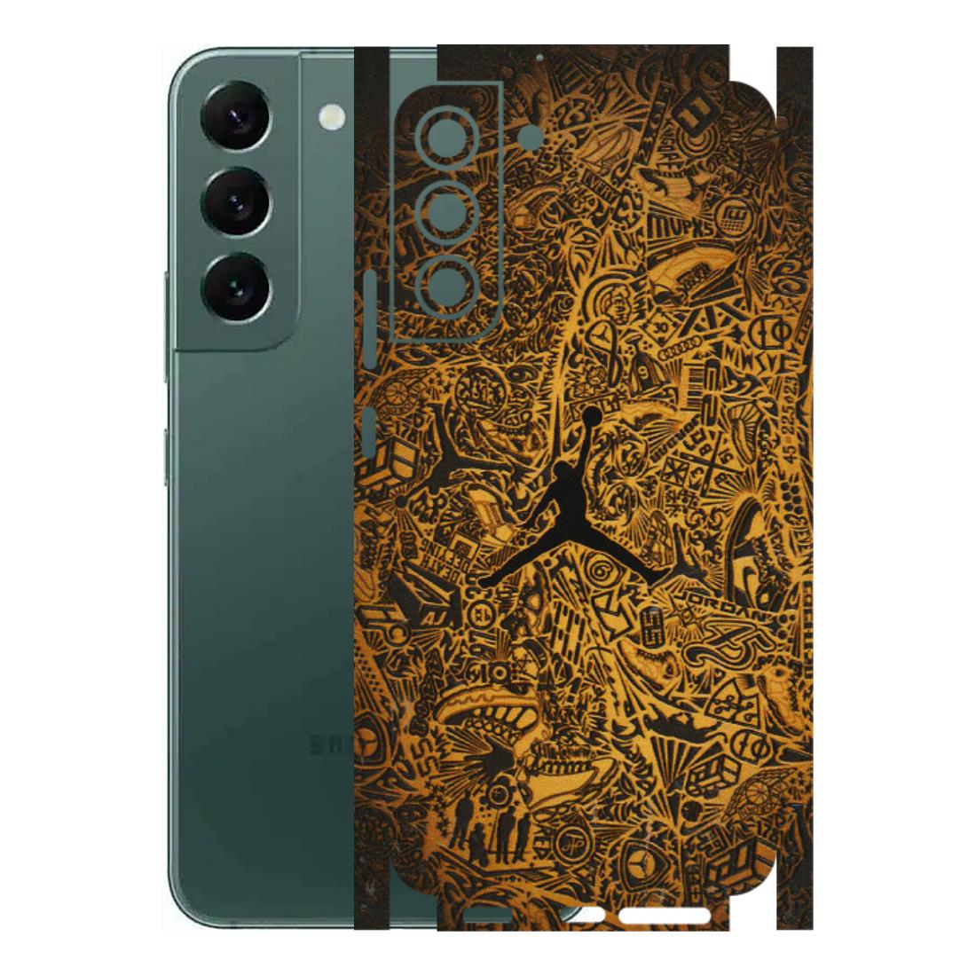 Samsung A/S Series Phone Skins (All Models) - Premium Gold Basketball Player - 3D Embossed Finish (L-236) Samsung Galaxy S22 Plus