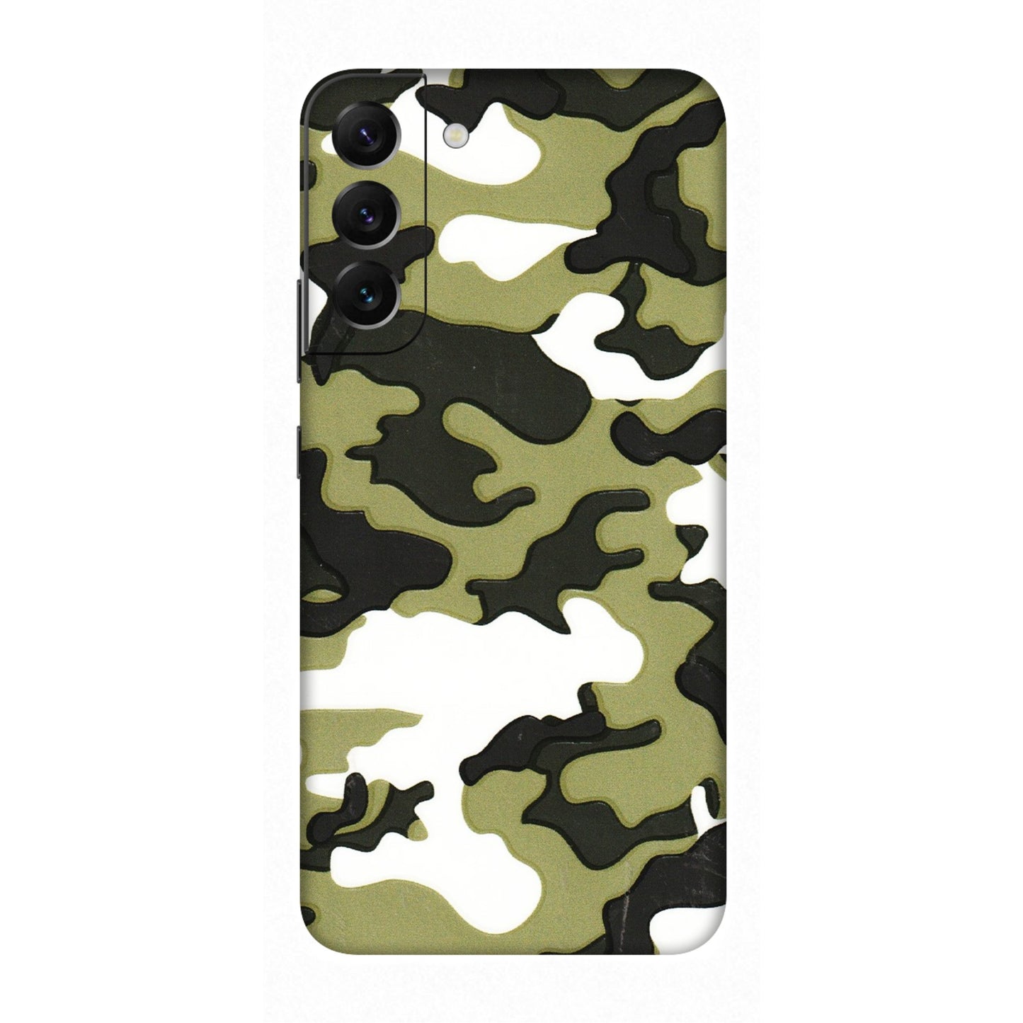 Samsung A/S Series Phone Skins (All Models) - Camouflages White And Green - 3D Embossed Finish (L-243) Samsung Galaxy S22 Plus
