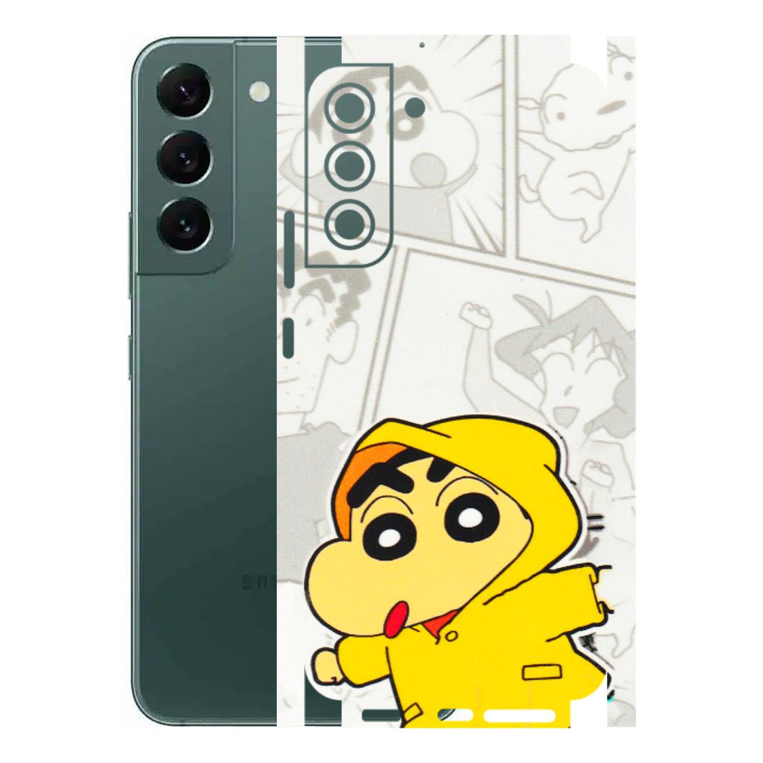 Samsung A/S Series Phone Skins (All Models) - Yellow Shinchan Comic - 3D Embossed Finish (L-246) Samsung Galaxy S22 Plus