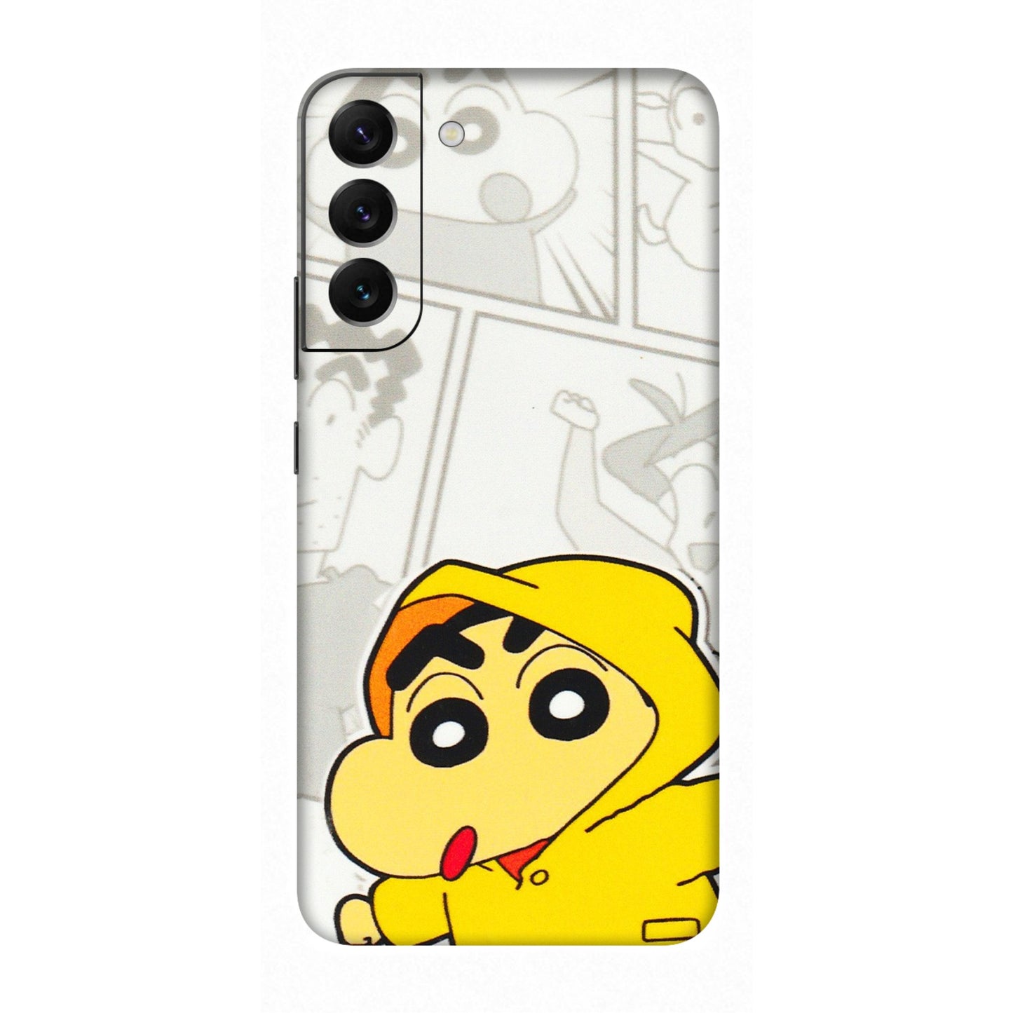 Samsung A/S Series Phone Skins (All Models) - Yellow Shinchan Comic - 3D Embossed Finish (L-246) Samsung Galaxy S22 Plus