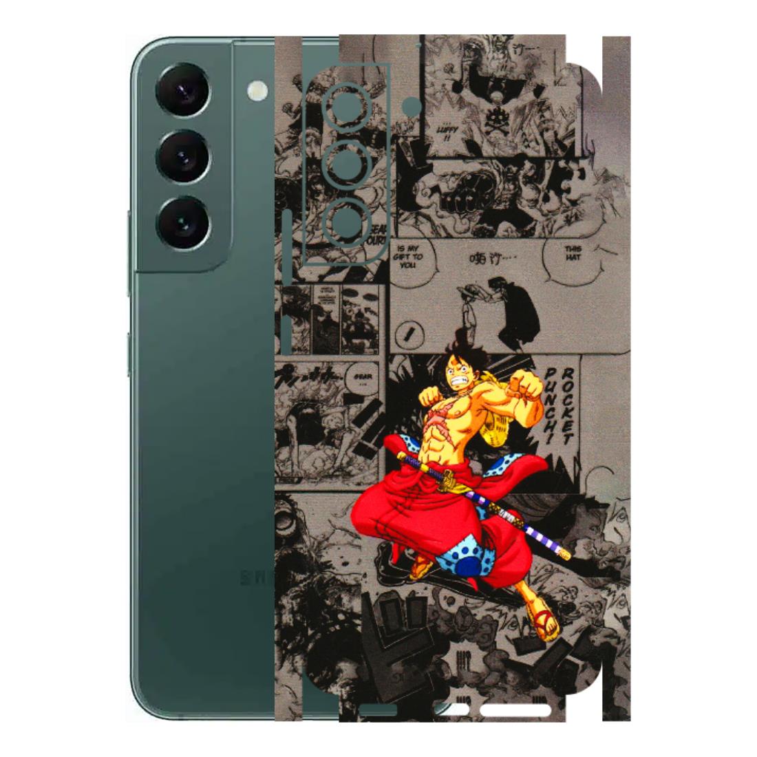 Samsung A/S Series Phone Skins (All Models) - One Piece Rocket Punch Manga - 3D Embossed Finish (L-25) Samsung Galaxy S22 Plus