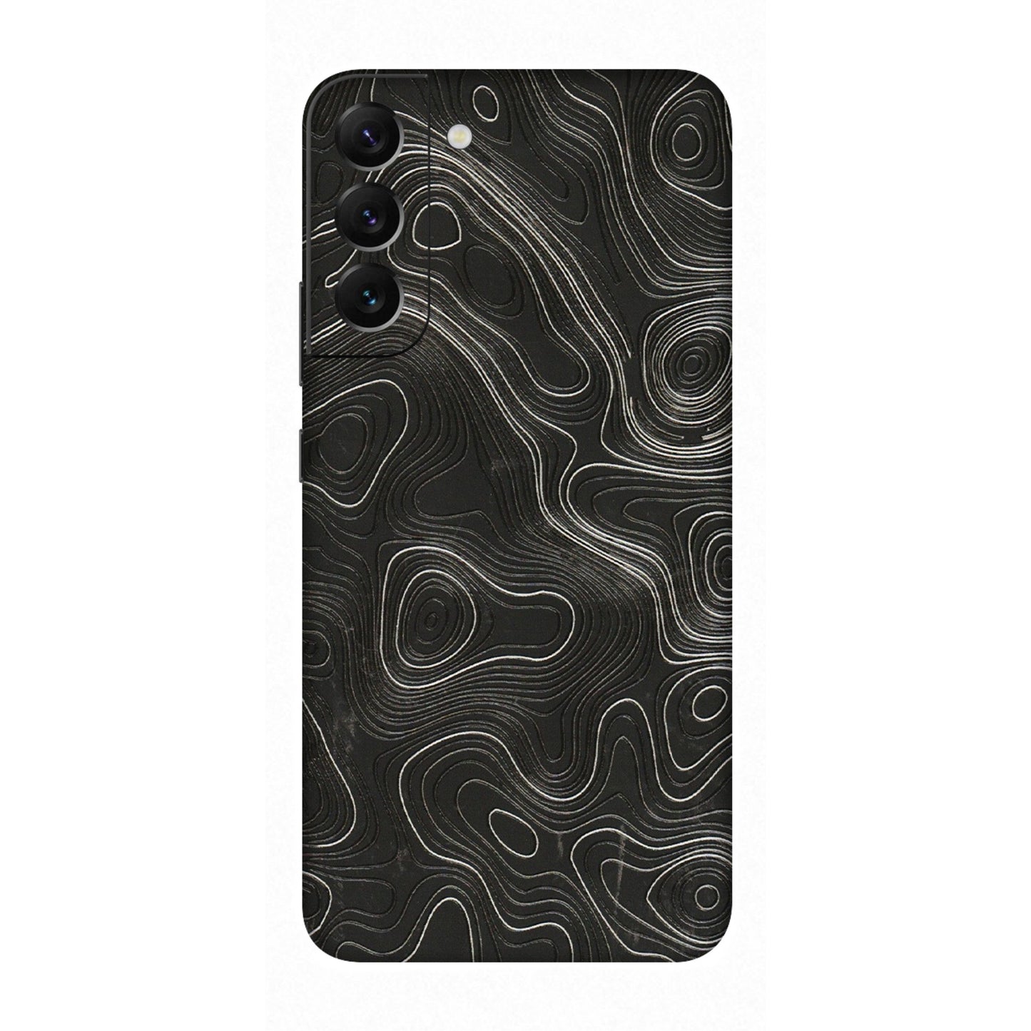Samsung A/S Series Phone Skins (All Models) - Abstract White Line Map - 3D Embossed Finish (L-269) Samsung Galaxy S22 Plus
