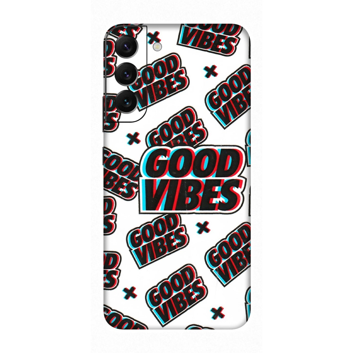 Samsung A/S Series Phone Skins (All Models) - Good Vibes - 3D Embossed Finish (L-282) Samsung Galaxy S22 Plus