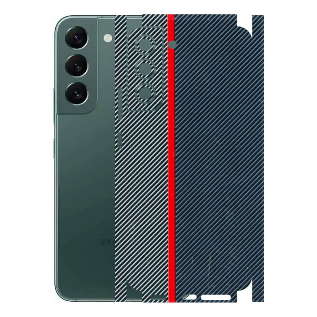 Samsung A/S Series Phone Skins (All Models) - Blue Sober Lines - 3D Embossed Finish (L-305) Samsung Galaxy S22 Plus