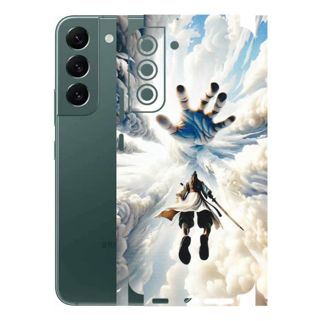 Samsung A/S Series Phone Skins (All Models) - Big Hand With Monkey King - 3D Embossed Finish (L-323) Samsung Galaxy S22 Plus