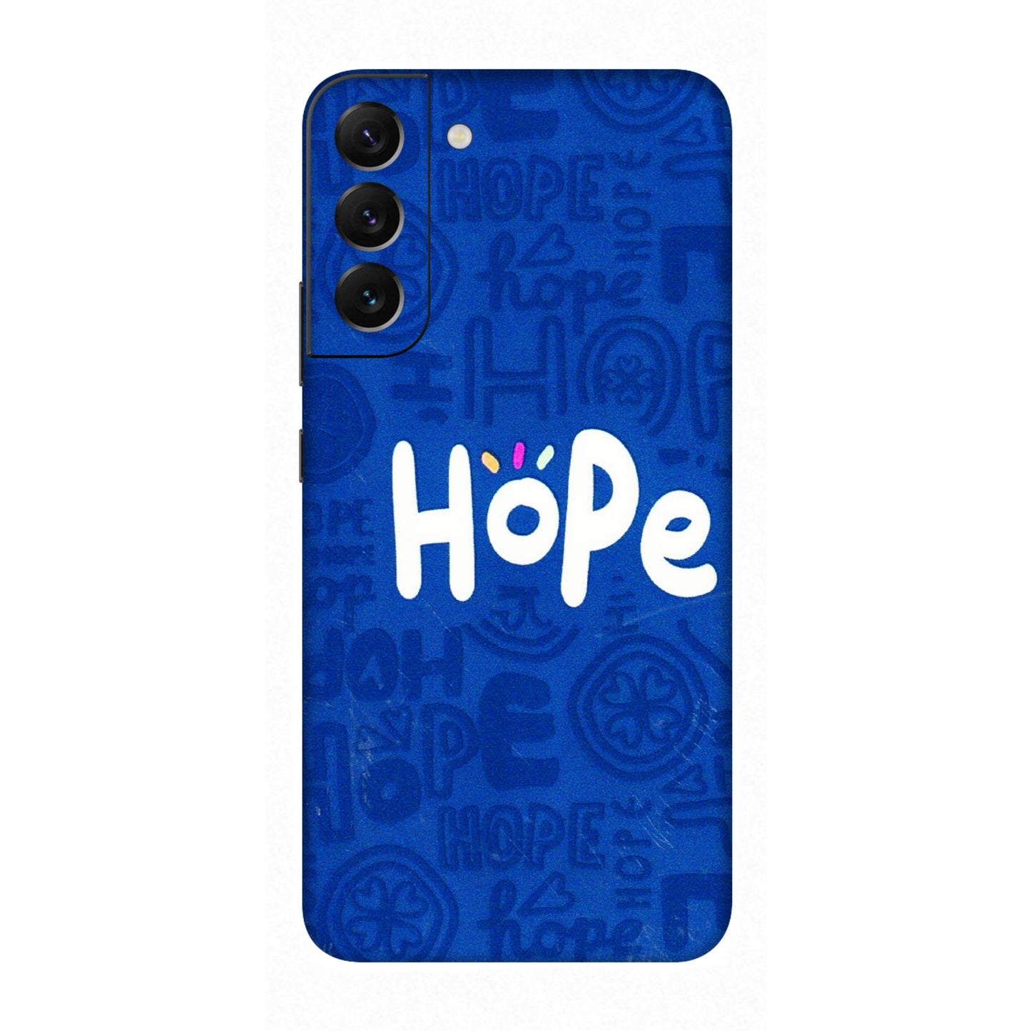 Samsung A/S Series Phone Skins (All Models) - Hope Doodles Blue - 3D Embossed Finish (L-43) Samsung Galaxy S22 Plus