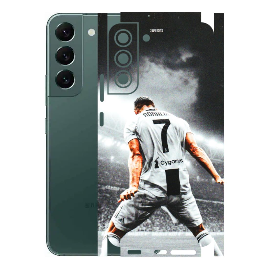 Samsung A/S Series Phone Skins (All Models) - Ronaldo CR7 Crazy - 3D Embossed Finish (L-44) Samsung Galaxy S22 Plus