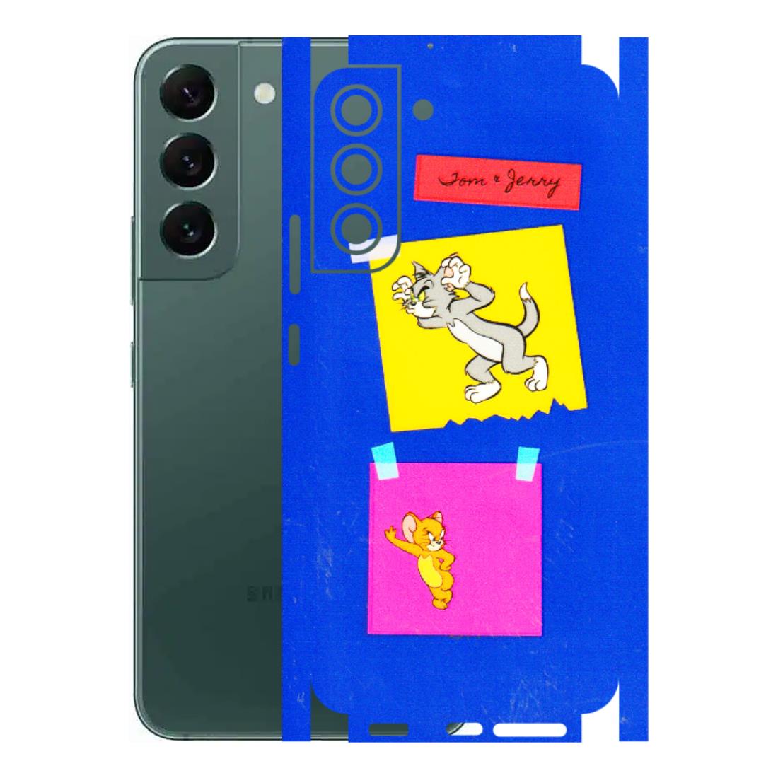 Samsung A/S Series Phone Skins (All Models) - Tom N Jerry Sticky Notes - 3D Embossed Finish (L-88) Samsung Galaxy S22 Plus