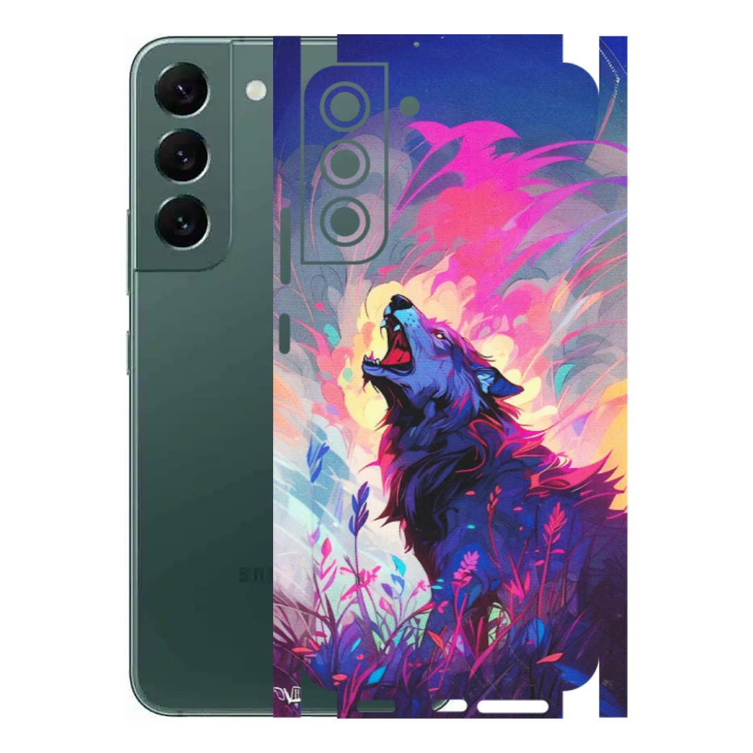 Samsung A/S Series Phone Skins (All Models) - New Wild Wolf Abstract - Matte Finish (M-125) Samsung Galaxy S22 Plus