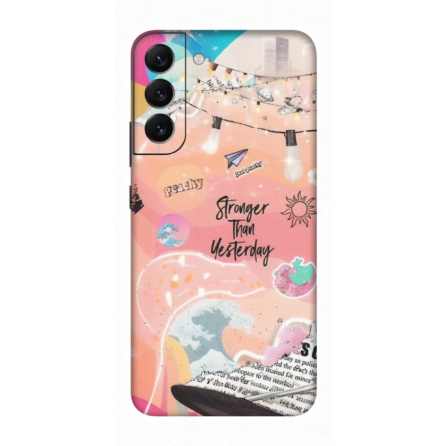 Samsung A/S Series Phone Skins (All Models) - Stronger Then Yesterday - Matte Finish (M-128) Samsung Galaxy S22 Plus
