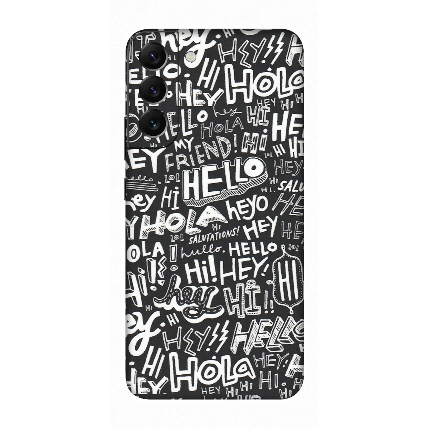 Samsung A/S Series Phone Skins (All Models) - Hi Hello Doodles - Matte Finish (M-25) Samsung Galaxy S22 Plus