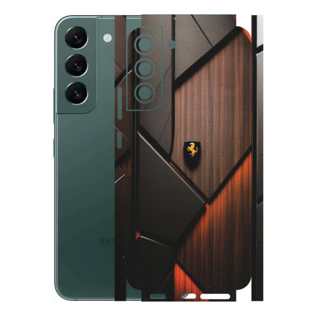 Samsung A/S Series Phone Skins (All Models) - Lambo Beauty Wood Pattern Sober - Matte Finish (M-51) Samsung Galaxy S22 Plus