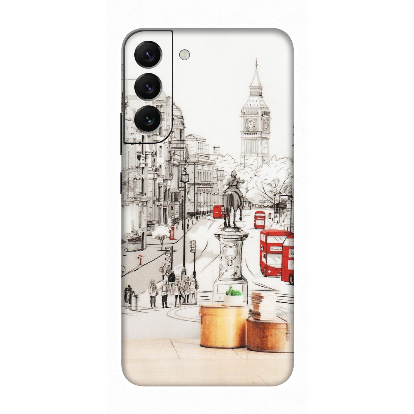 Samsung A/S Series Phone Skins (All Models) - London Street - Transparent Finish (T-02) Samsung Galaxy S22 Plus