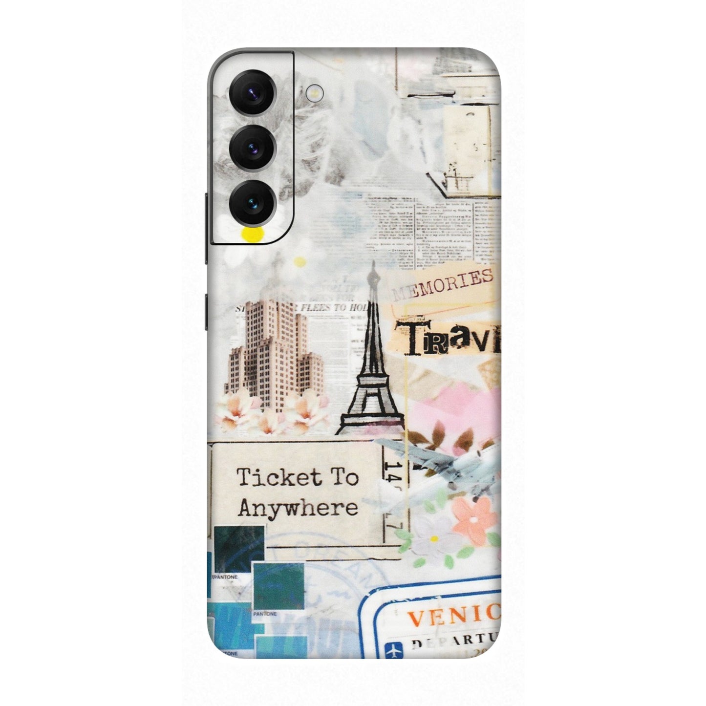 Samsung A/S Series Phone Skins (All Models) - Travel Memories - Transparent Finish (T-09) Samsung Galaxy S22 Plus