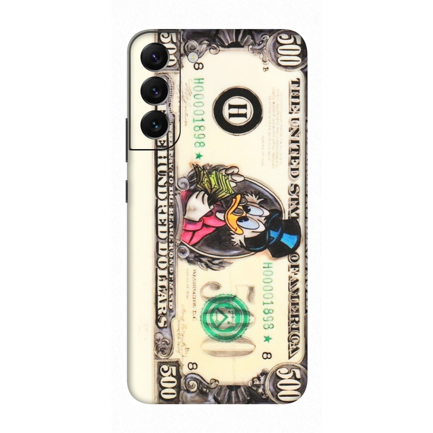 Samsung A/S Series Phone Skins (All Models) - Five Hundred Dollar Duck - Transparent Finish (T-15) Samsung Galaxy S22 Plus