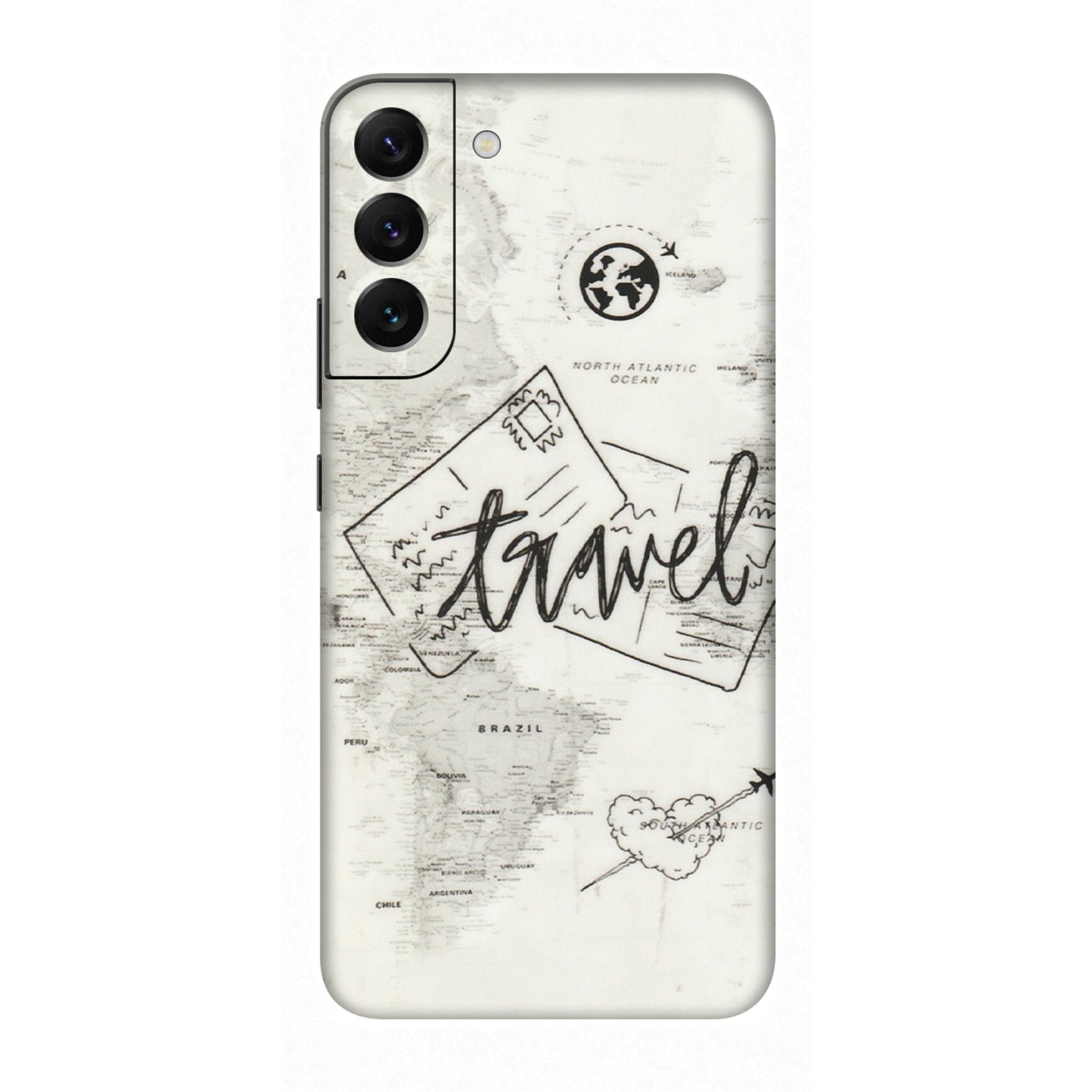 Samsung A/S Series Phone Skins (All Models) - Travel Ticket - Transparent Finish (T-06) Samsung Galaxy S22