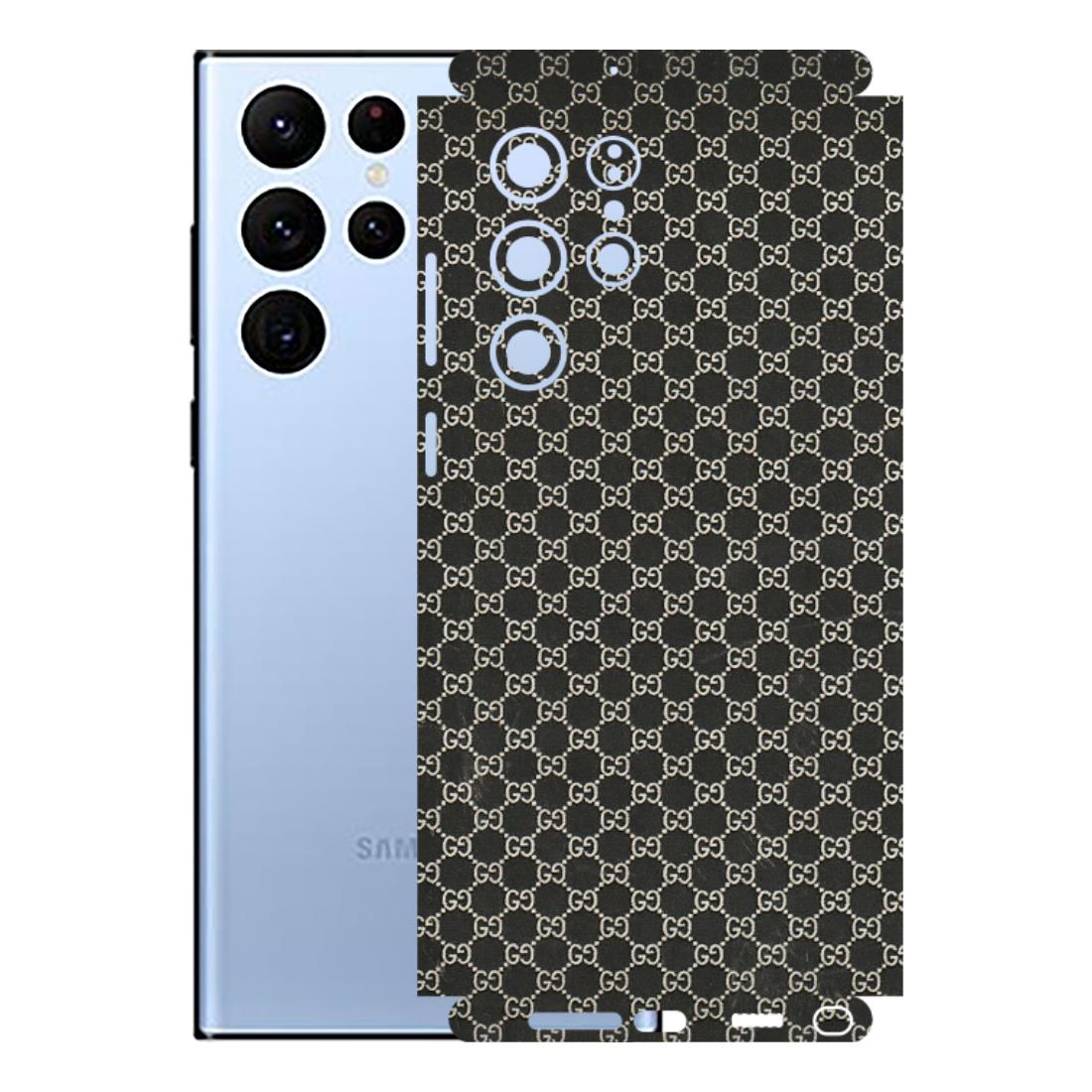 Samsung A/S Series Phone Skins (All Models) - Black G Print - 3D Embossed Finish (L-109) Samsung Galaxy S22 Ultra