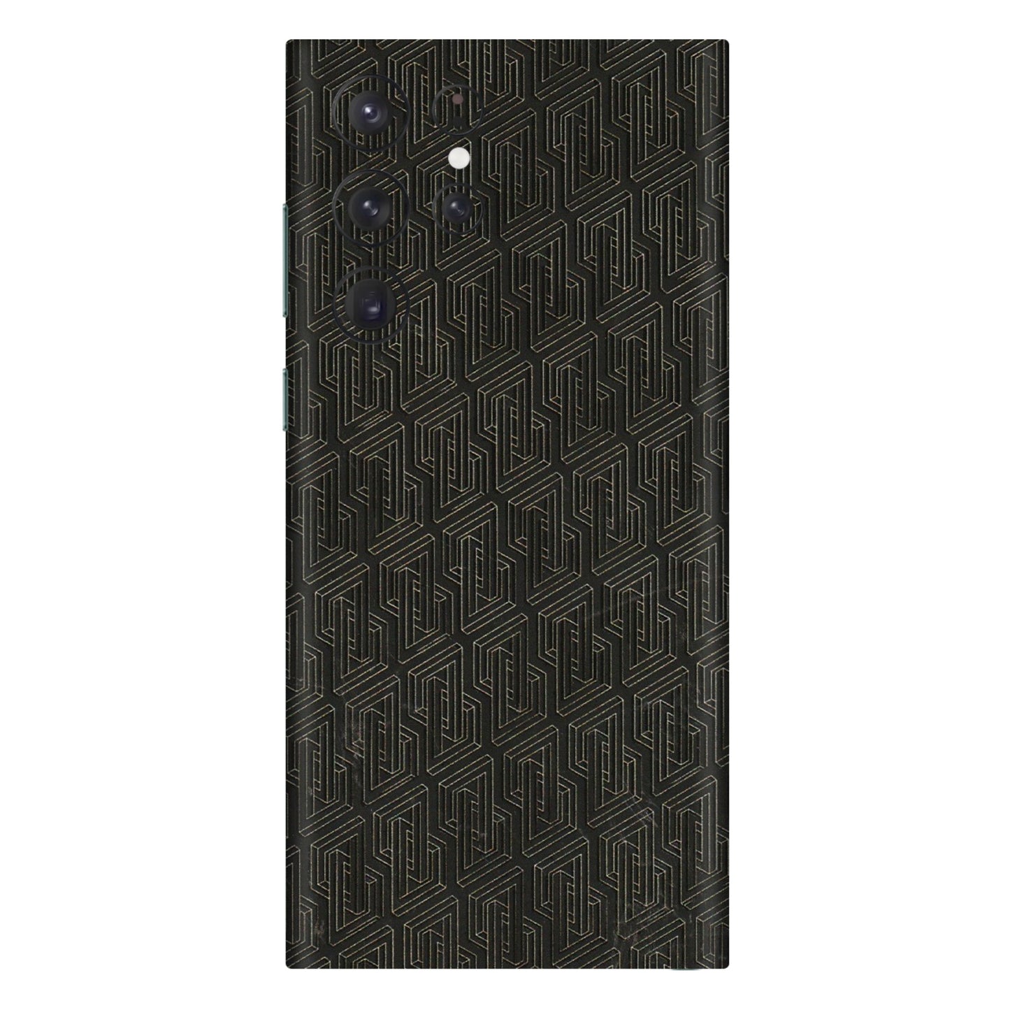 Samsung A/S Series Phone Skins (All Models) - Black Abstract Pattern - 3D Embossed Finish (L-117) Samsung Galaxy S22 Ultra