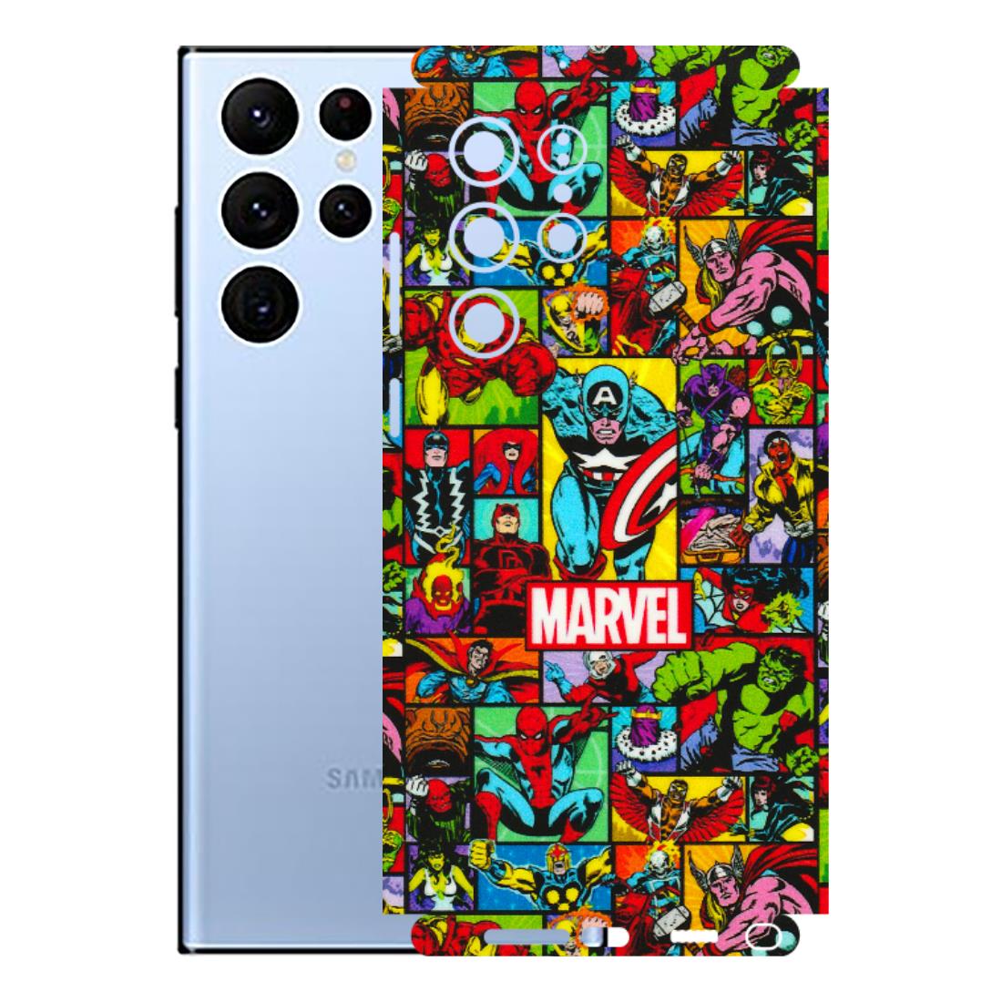 Samsung A/S Series Phone Skins (All Models) - MARVELOUS Comic Characters - 3D Embossed Finish (L-129) Samsung Galaxy S22 Ultra