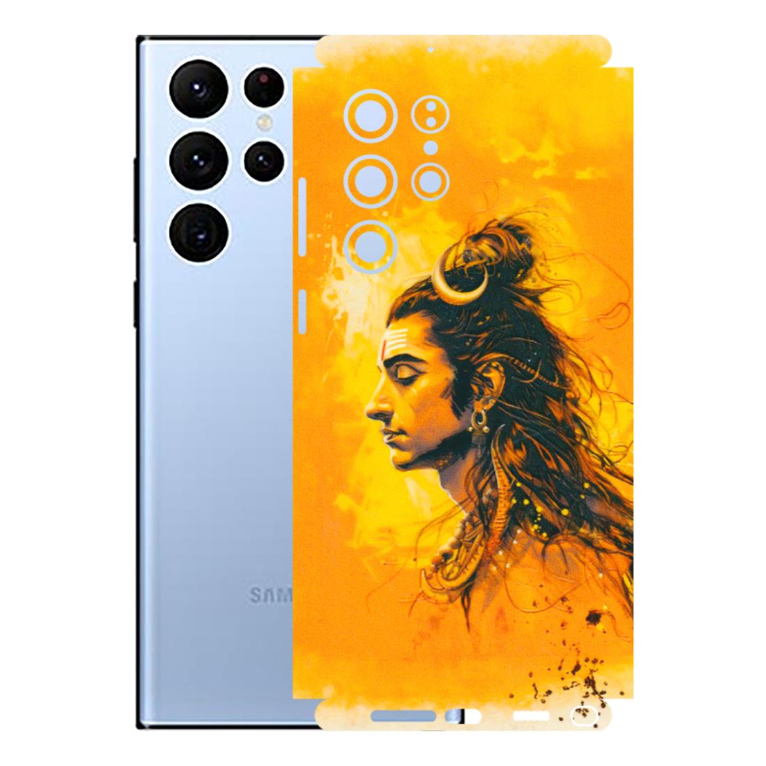 Samsung A/S Series Phone Skins (All Models) - Shiv Shakti - 3D Embossed Finish (L-14) Samsung Galaxy S22 Ultra