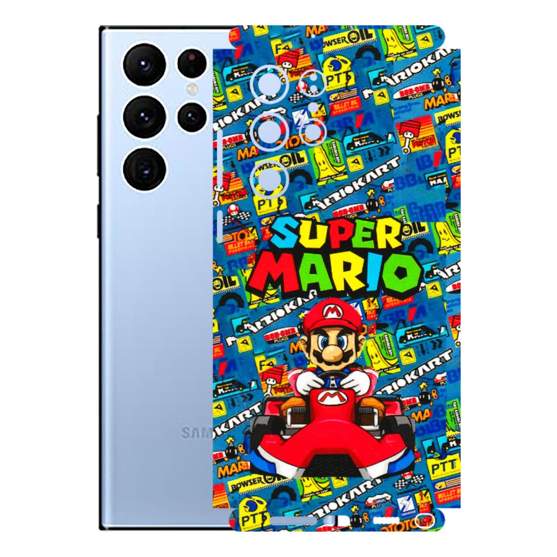 Samsung A/S Series Phone Skins (All Models) - Super Mario Kart - 3D Embossed Finish (L-140) Samsung Galaxy S22 Ultra
