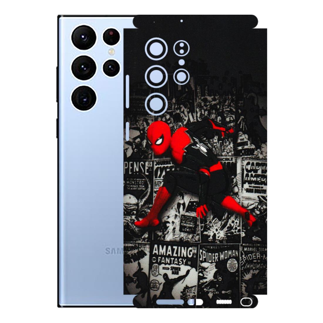 Samsung A/S Series Phone Skins (All Models) - SpiderMan New - 3D Embossed Finish (L-162) Samsung Galaxy S22 Ultra