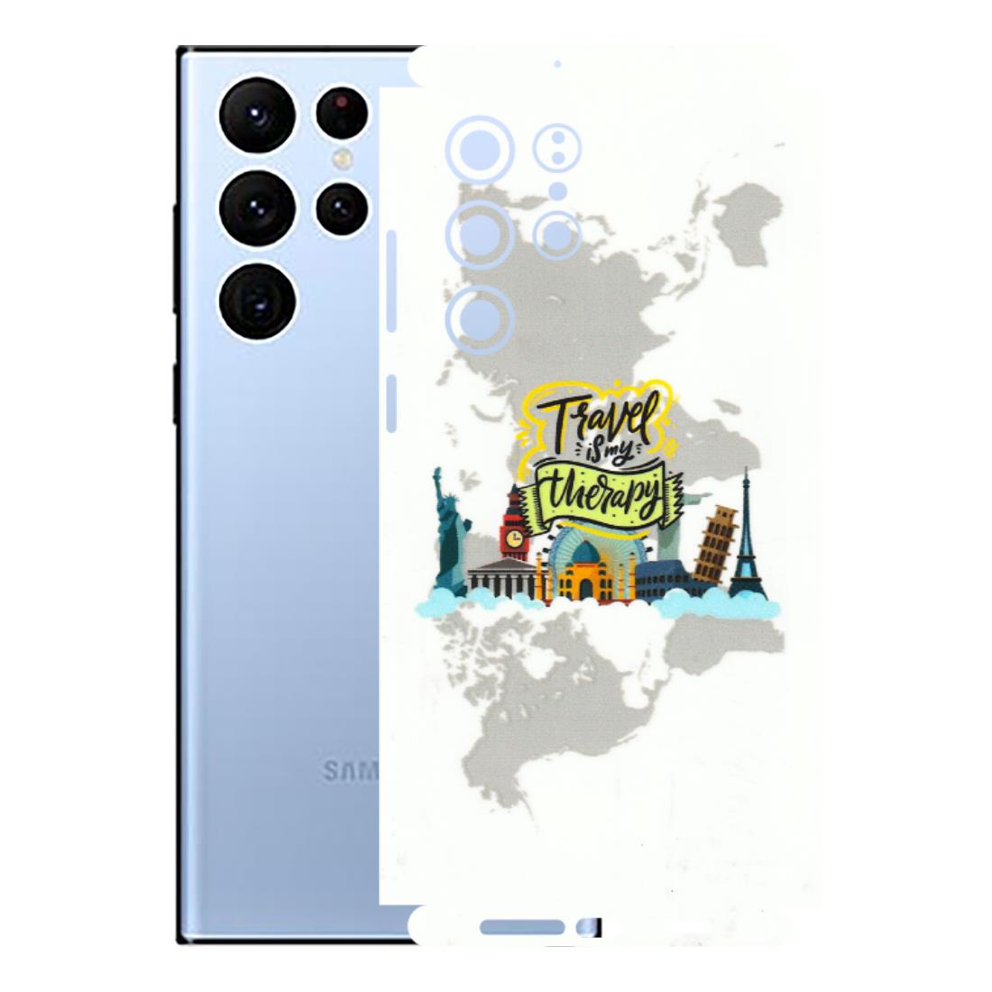 Samsung A/S Series Phone Skins (All Models) - Travel Therapy - 3D Embossed Finish (L-199) Samsung Galaxy S22 Ultra