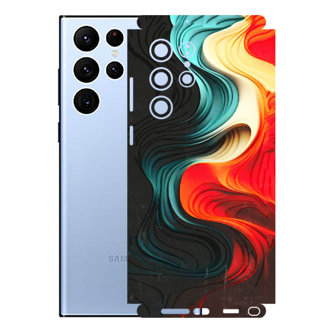Samsung A/S Series Phone Skins (All Models) - The Silky Swirl - 3D Embossed Finish (L-240) Samsung Galaxy S22 Ultra