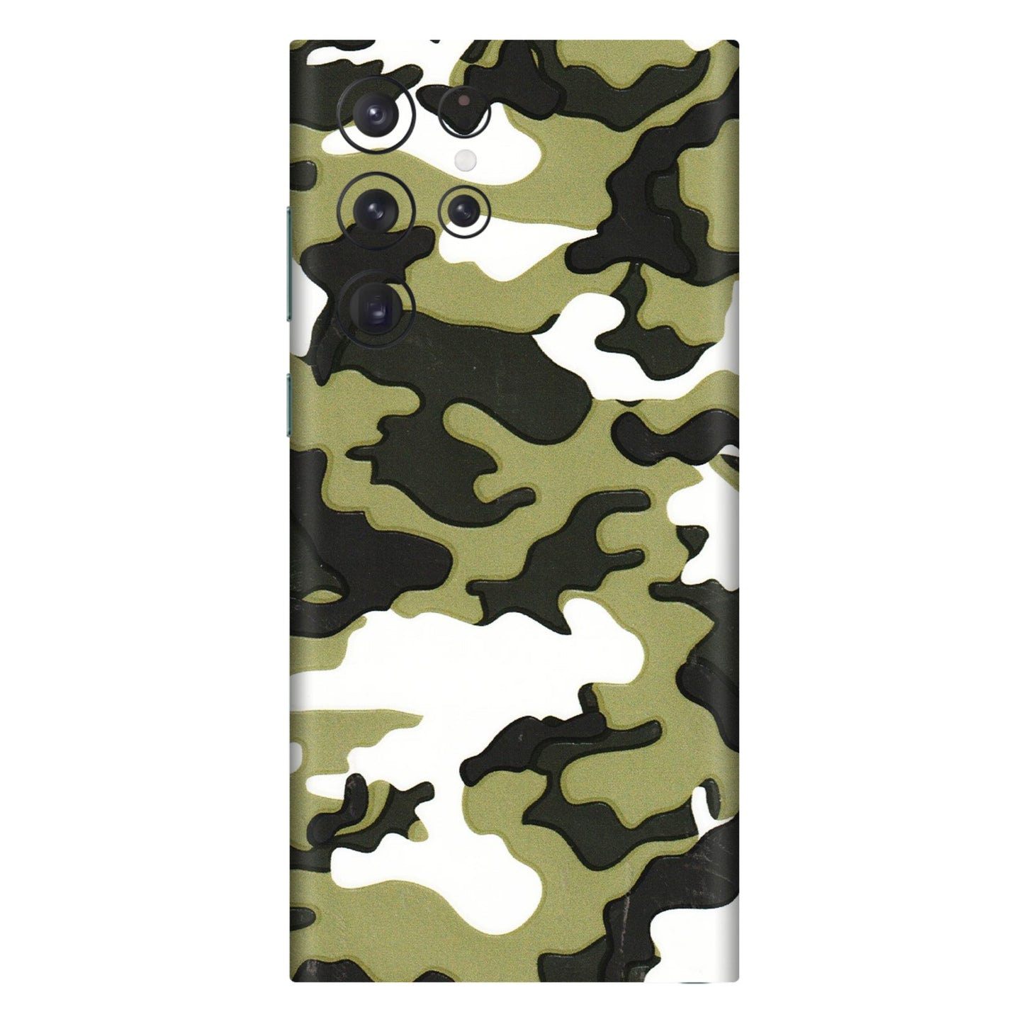 Samsung A/S Series Phone Skins (All Models) - Camouflages White And Green - 3D Embossed Finish (L-243) Samsung Galaxy S22 Ultra