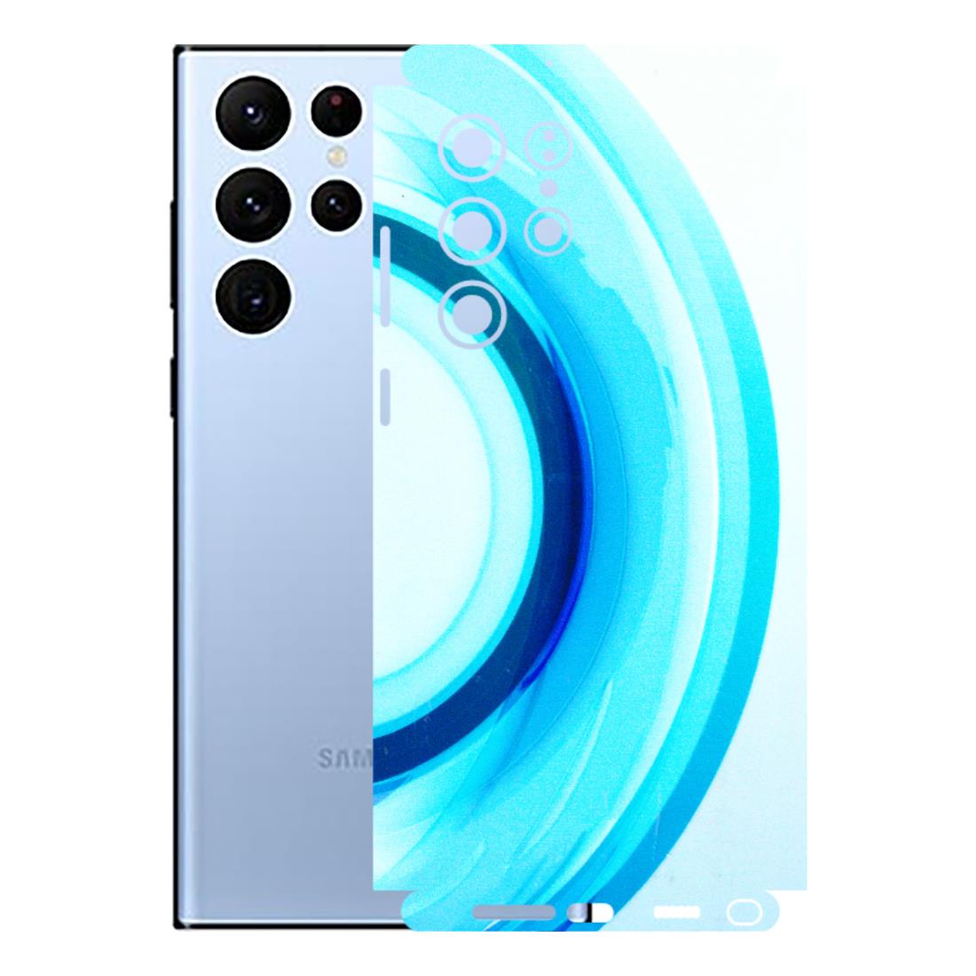 Samsung A/S Series Phone Skins (All Models) - The Blue Curve - 3D Embossed Finish (L-244) Samsung Galaxy S22 Ultra