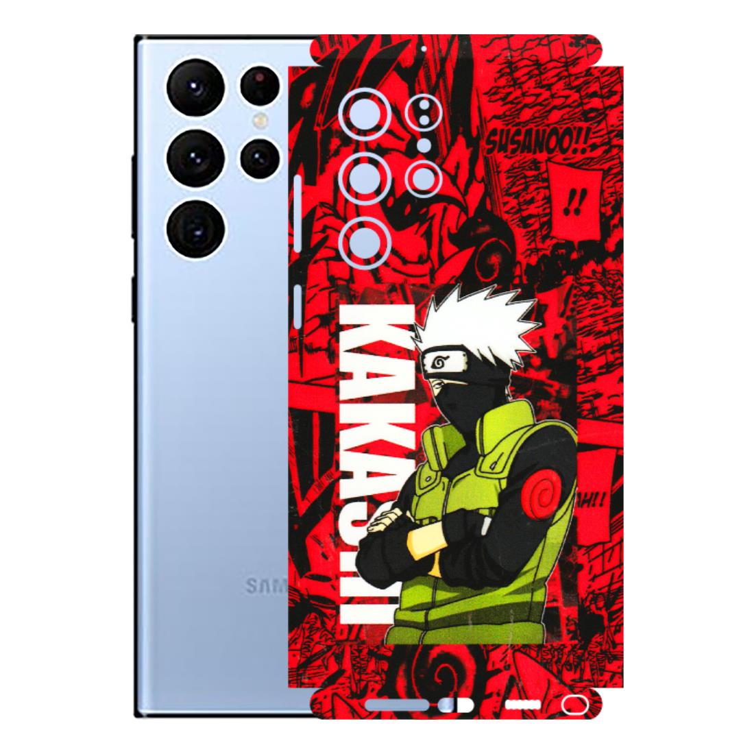 Samsung A/S Series Phone Skins (All Models) - Kakashi Red Anime - 3D Embossed Finish (L-251) Samsung Galaxy S22 Ultra